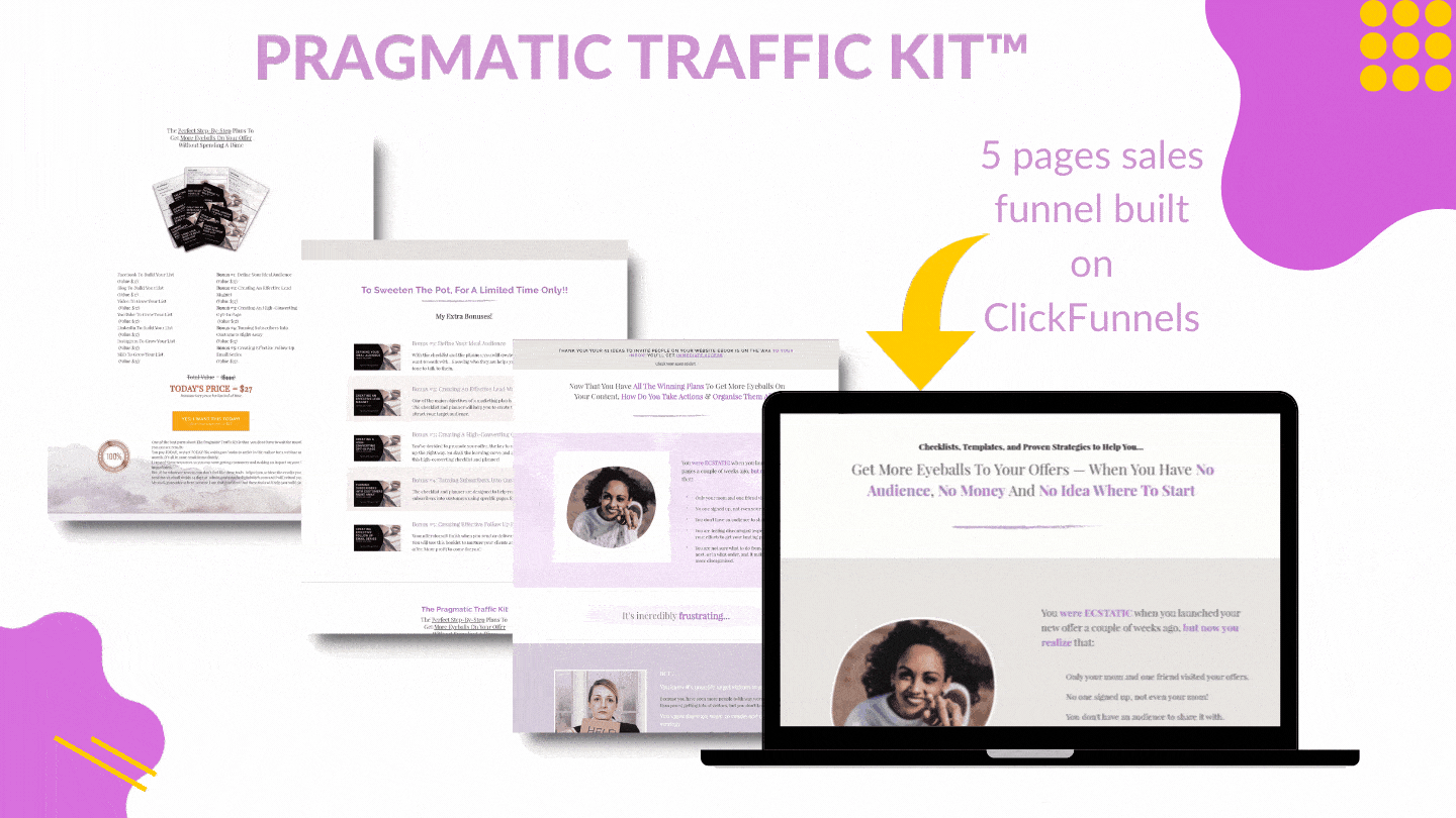The Pragmatic Traffic Kit funnel