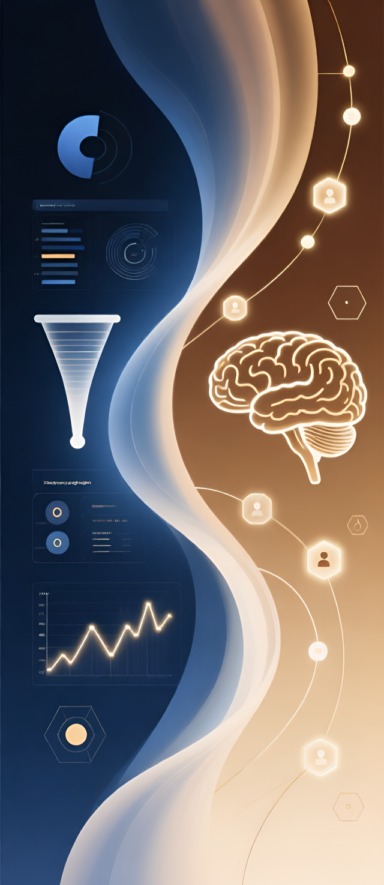 Visual representation of data analytics and behavioural psychology integration in marketing strategy {{brizy_dc_image_alt imageSrc=